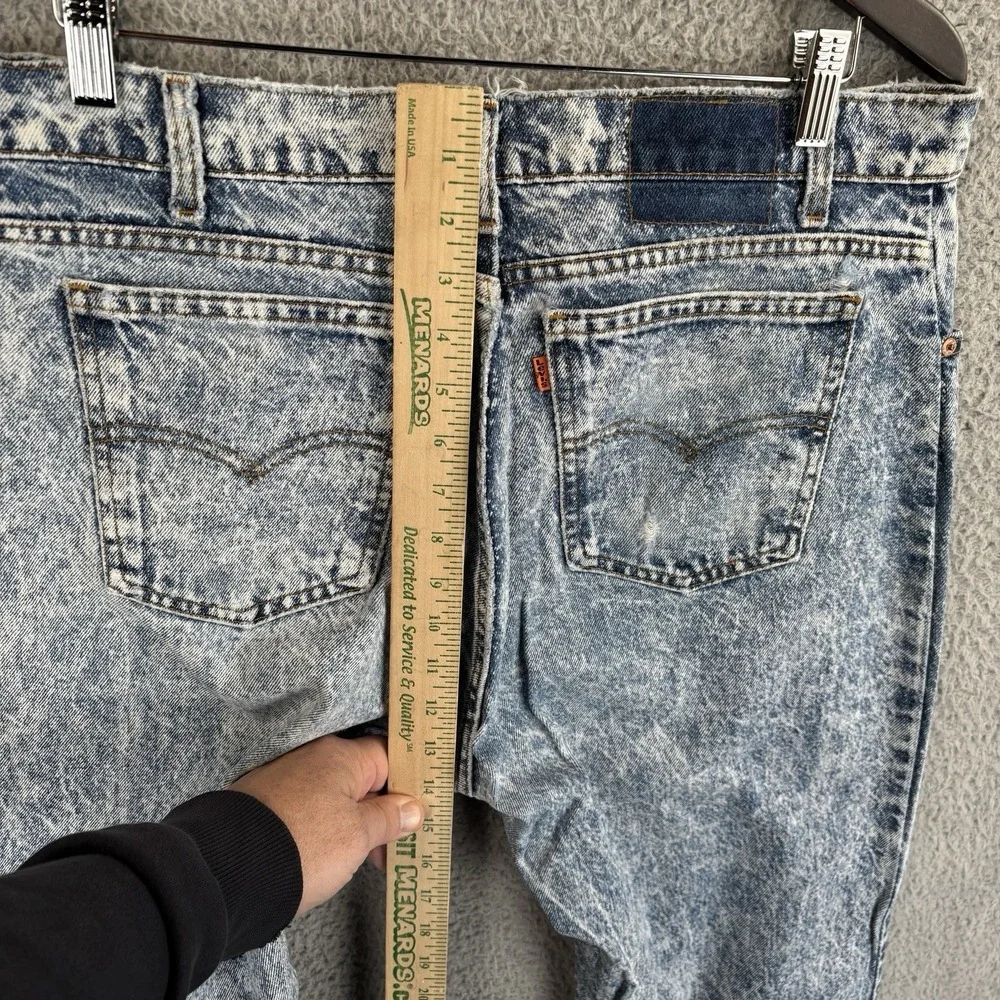 Vintage Levis 550 Jeans Mens 36x32 (Fits 34x32) Acid Wash Orange Tab 80s‎ USA